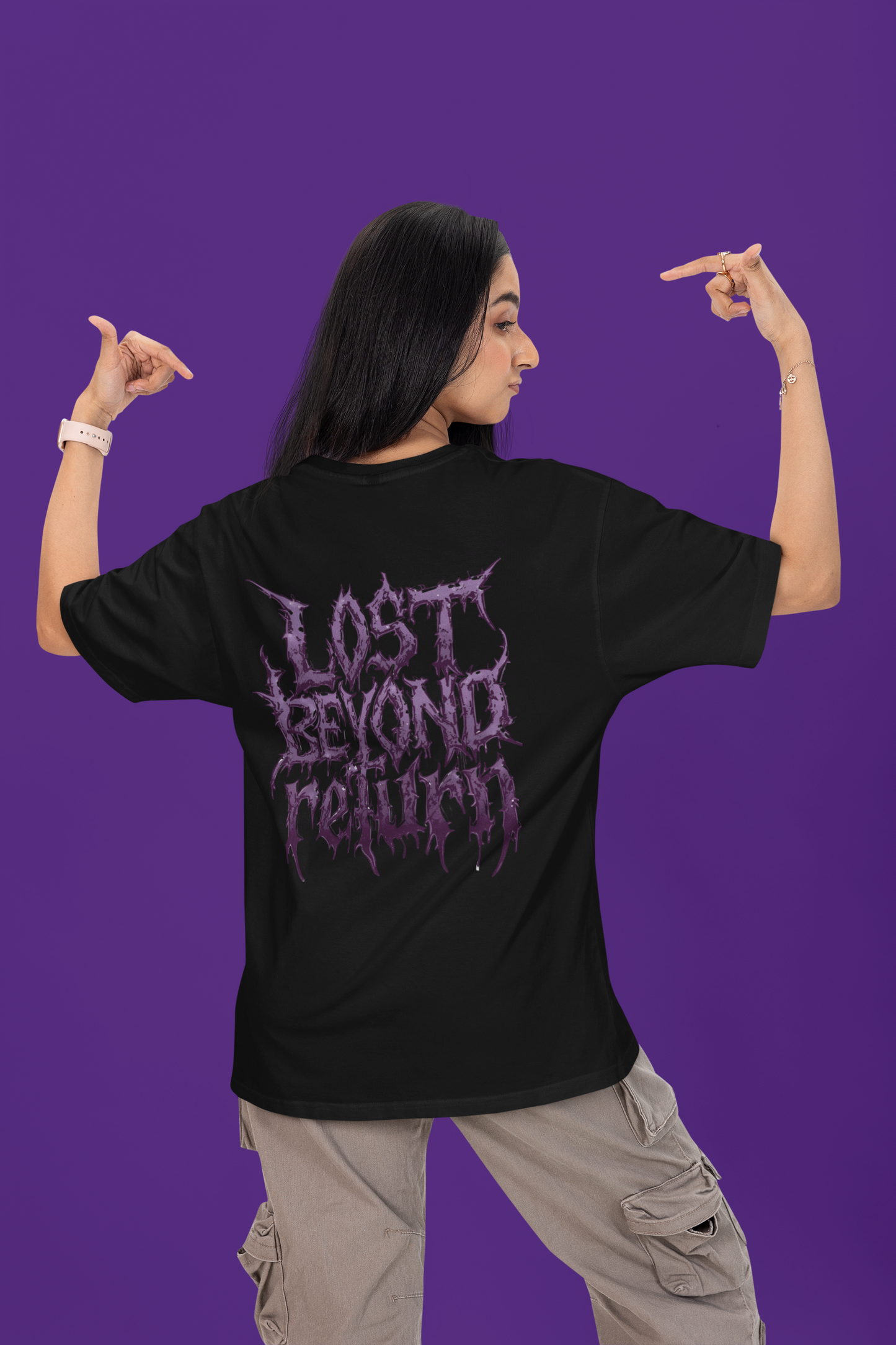 Lost Beyond Reality – Gothic Oversized Streetwear Tee