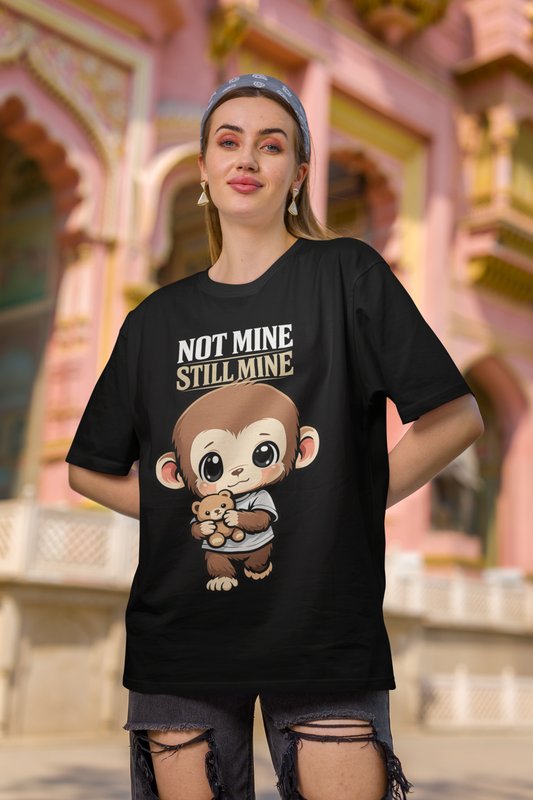 Cute Monkey Teddy Oversized T-Shirt β Unisex Streetwear