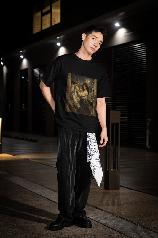 Noire Society Oversized Vintage Art T-Shirt