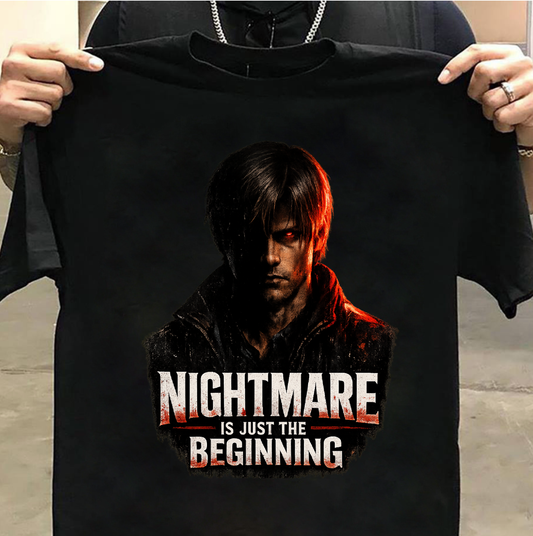 Nightmare Begins Oversized T-Shirt – Dark Streetwear Graphic Tee