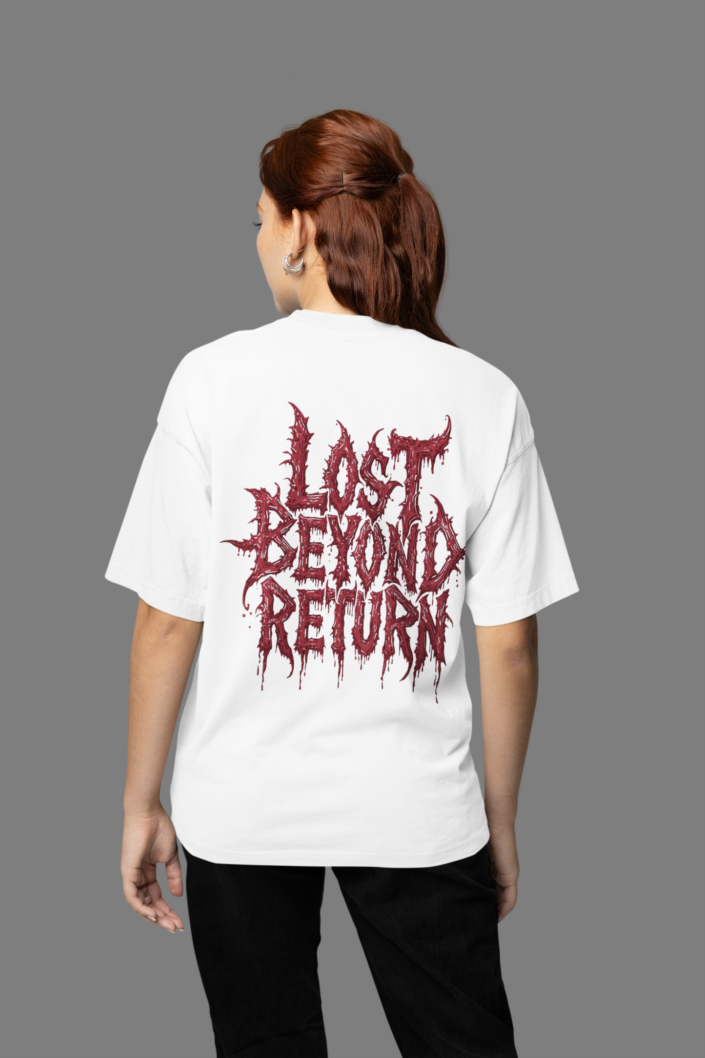 Lost Beyond Return – Oversized Anime Graphic Tee