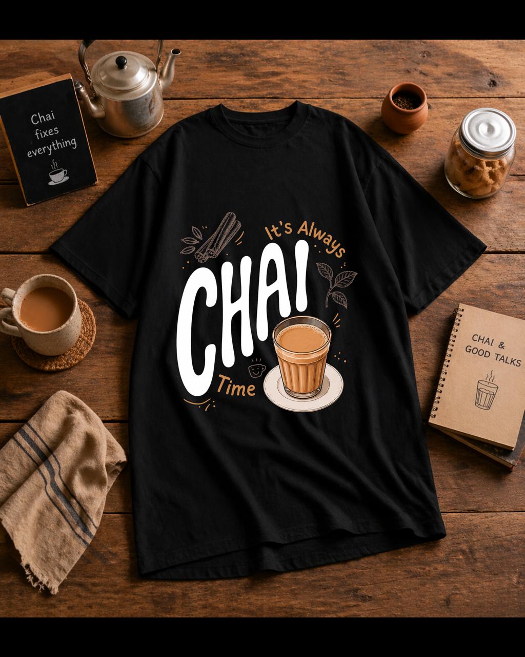 Chai Lover Oversized T-Shirt – Premium Cotton Streetwear Tee