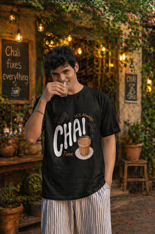 Chai Lover Oversized T-Shirt – Premium Cotton Streetwear Tee