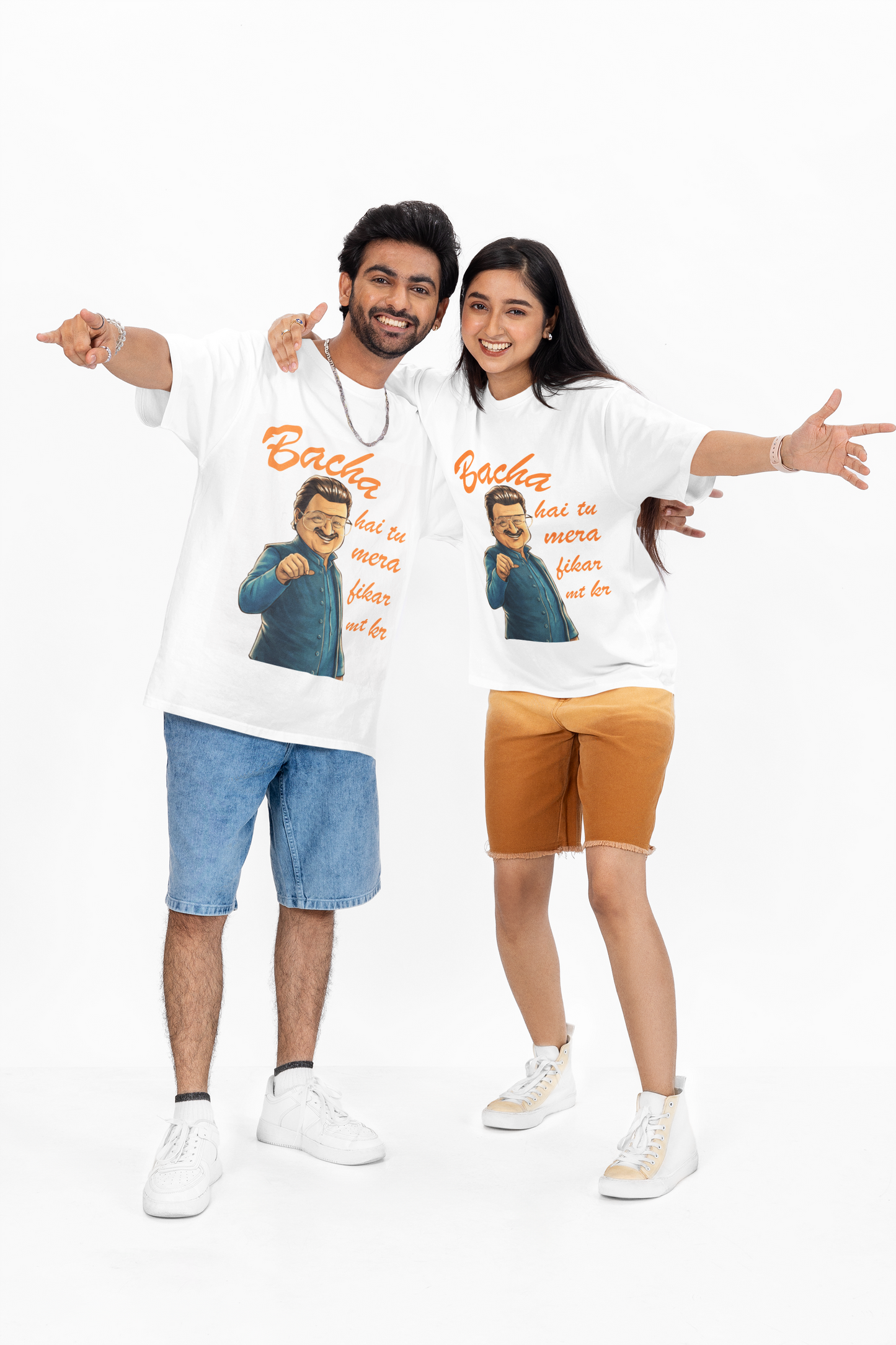 Bacha Hai Tu Mera Oversized T-Shirt | Funny Desi Graphic Tee