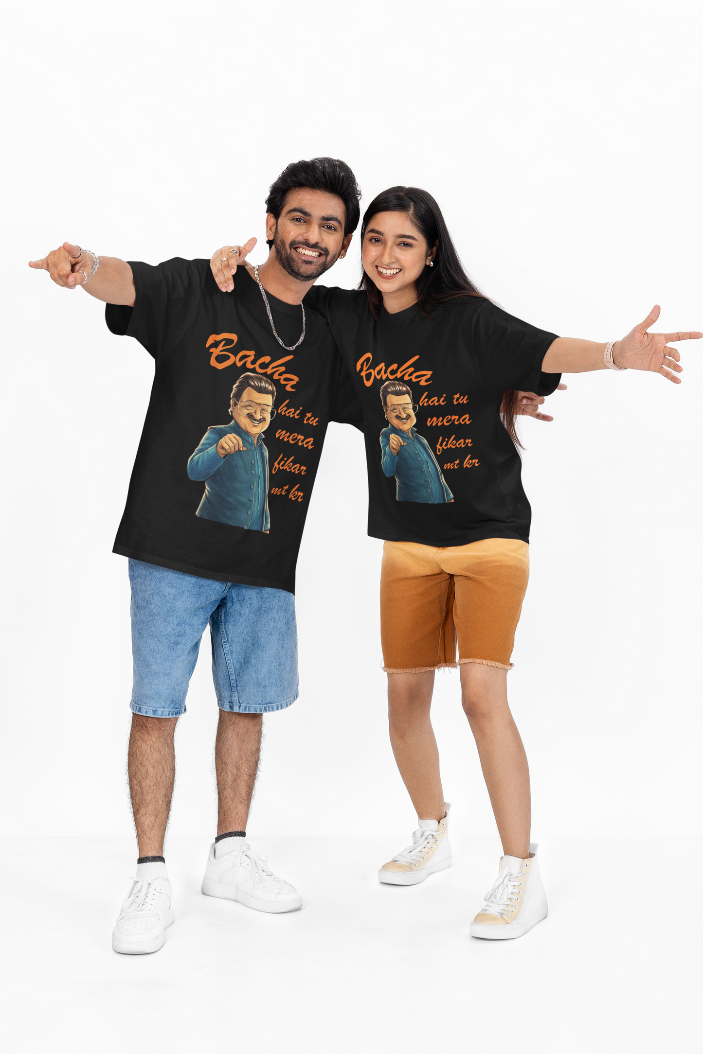 Bacha Hai Tu Mera Oversized T-Shirt | Funny Desi Graphic Tee
