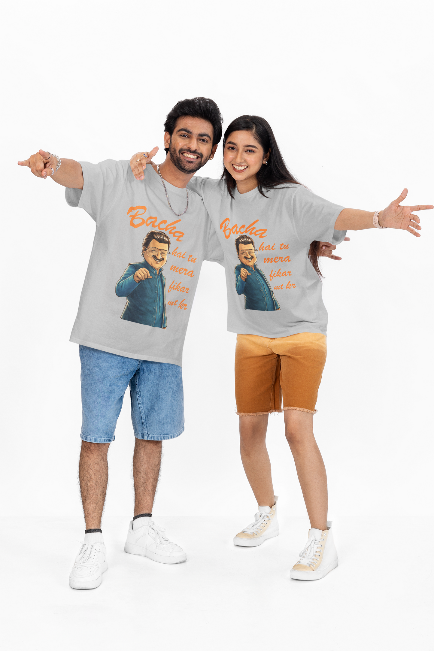 Bacha Hai Tu Mera Oversized T-Shirt | Funny Desi Graphic Tee