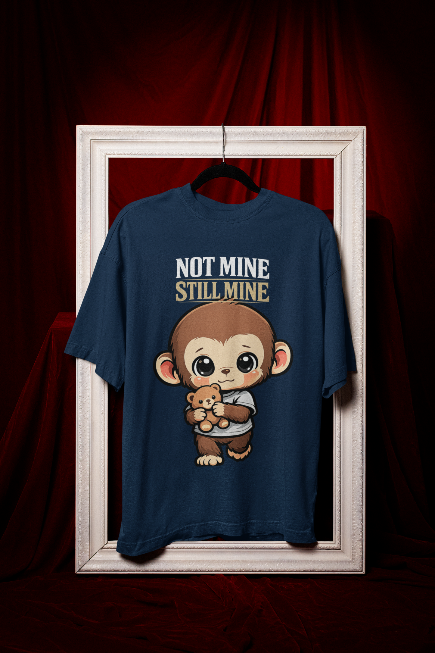 Cute Monkey Teddy Oversized T-Shirt – Unisex Streetwear
