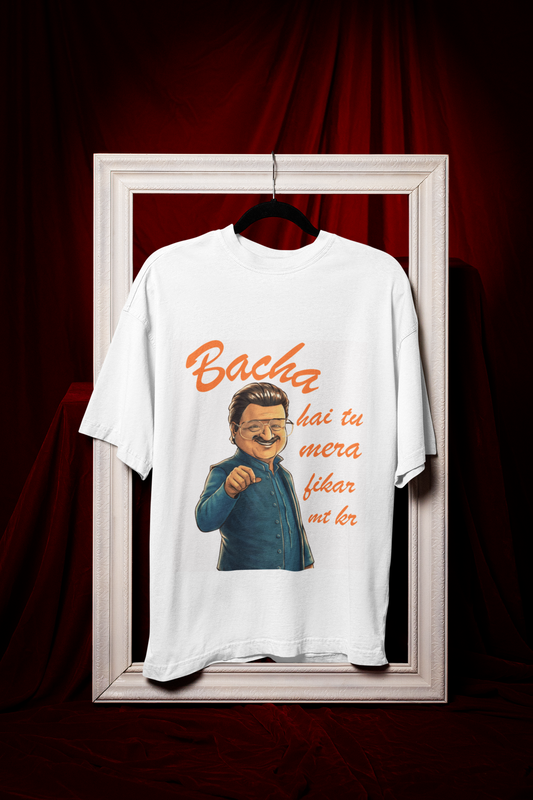 Bacha Hai Tu Mera Oversized T-Shirt | Funny Desi Graphic Tee