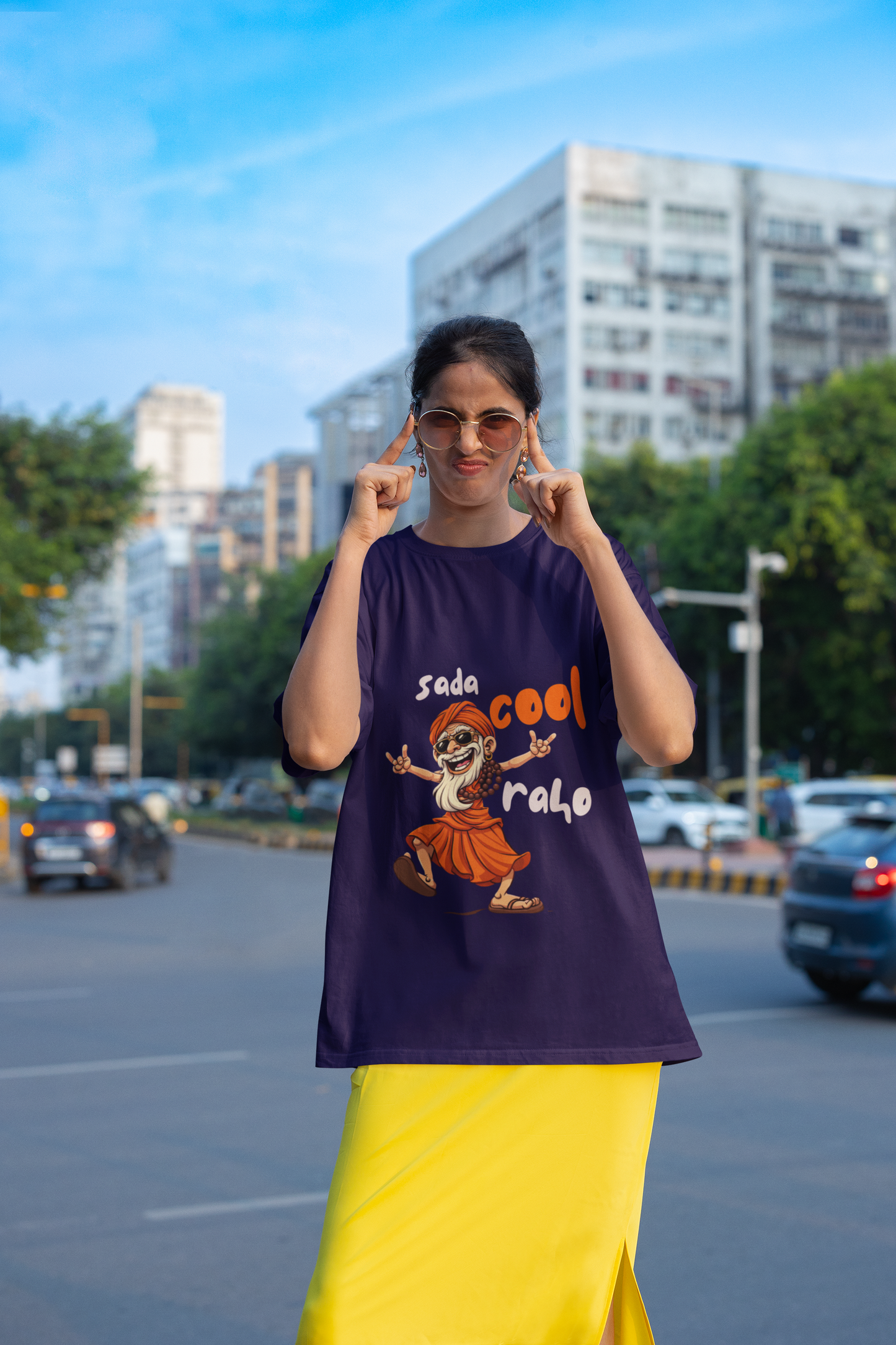 Sada Cool Raho Oversized T-Shirt | Unisex Streetwear Tee