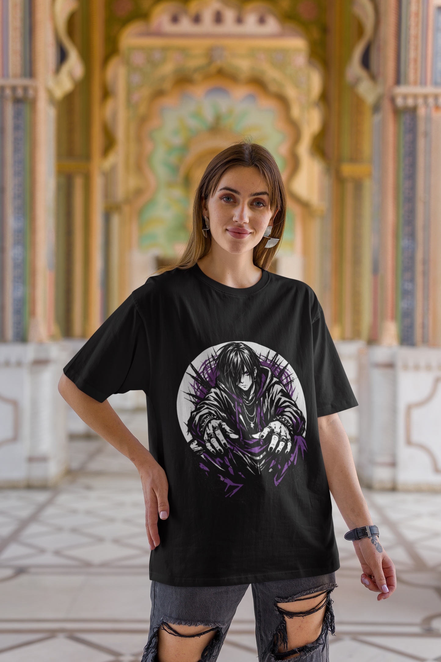 Lost Beyond Reality – Gothic Oversized Streetwear Tee
